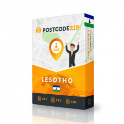 Lesotho, Best file of streets, complete set