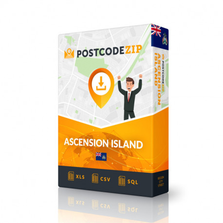 Ascension Island, Bestes Straßenverzeichnis, komplettes Set