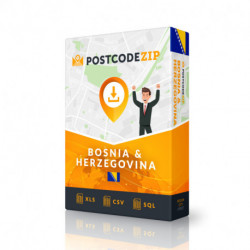Bosnia & Herzegovina, Location database, best city file