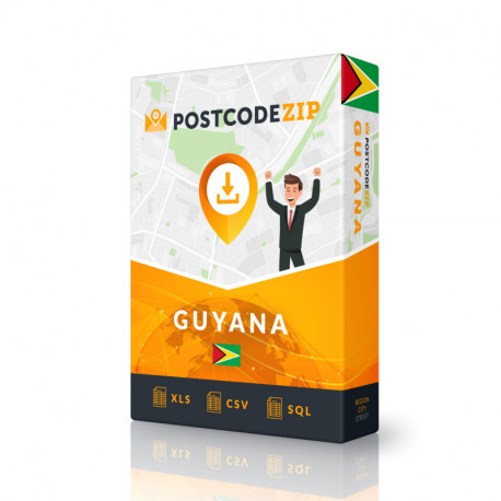 Guyana, liggingdatabasis, beste stadslêer