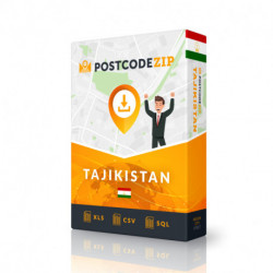 Tadjikistan, liggingdatabasis, beste stadslêer
