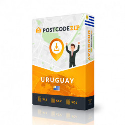 Uruguay, liggingdatabasis, beste stadslêer