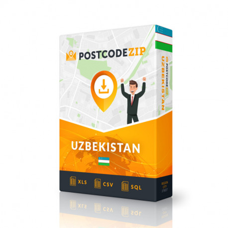 Usbekistan, Standortdatenbank, beste Stadtdatei
