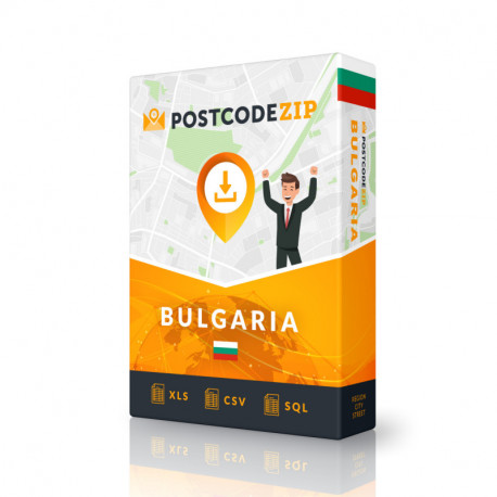 Bulgarien, Bestes Straßenverzeichnis, komplettes Set
