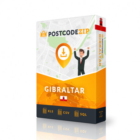 Gibraltar, Bestes Straßenverzeichnis, komplettes Set